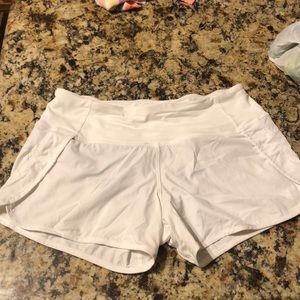 White lululemon shorts size 4!